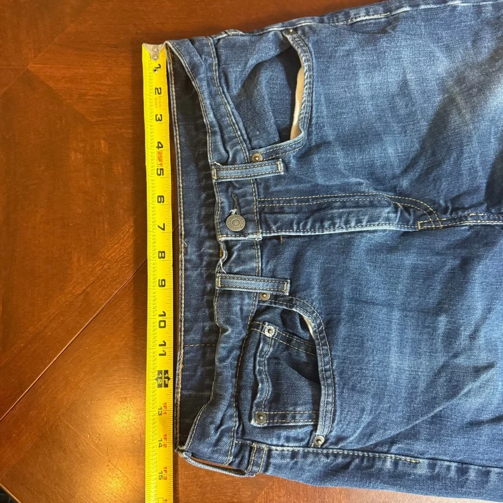 Levi's 522 Slim Taper Mens Jeans W31 L32 Stretch Blue Denim‎ Medium Wash